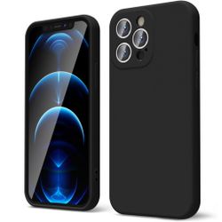 iPhone 12 Pro Silikonskal – Svart | Mjukt, Greppvänligt & Slitstarkt