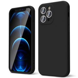 iPhone 12 Pro Max Silikonskal – Svart | Mjukt, Greppvänligt & Slitstarkt