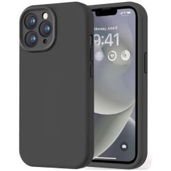 iPhone 13 Pro Silikonskal – Svart | Mjukt, Greppvänligt & Slitstarkt