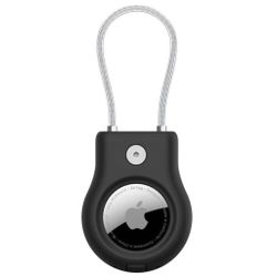 Låsbart AirTag Fodral med Nyckelring – Skyddande Hållare för Apple AirTag