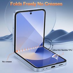 2-Pack Samsung Galaxy Z Flip 7 Skärmskydd HydroGel Film - 3 Delar
