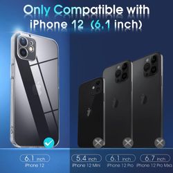 iPhone 12 Transparent TPU Skal – Extra Kameraskydd