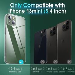 iPhone 13 Mini Transparent TPU Skal – Extra Kameraskydd