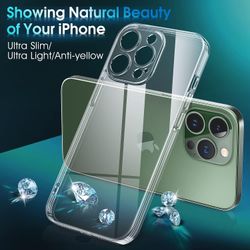 iPhone 13 Pro Transparent TPU Skal – Extra Kameraskydd