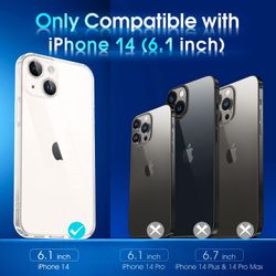 iPhone 14 Transparent TPU Skal – Extra Kameraskydd