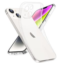 iPhone 14 Plus Transparent TPU Skal – Extra Kameraskydd