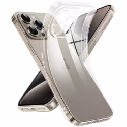iPhone 15 Pro Max Transparent TPU Skal – Extra Kameraskydd