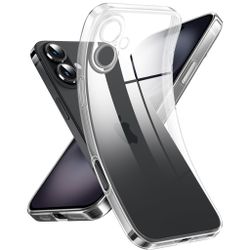 iPhone 16 Transparent TPU Skal – Extra Kameraskydd