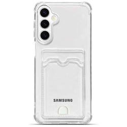 Samsung A16 Transparent Skal med Korthållare