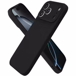 iPhone 17 Pro Max Matt Svart Silikon Skal