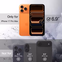 iPhone 17 Pro Max Orange MagSafe Skal – Stöttåligt & Trådlös Laddning