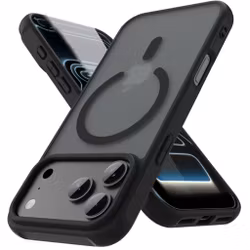 iPhone 17 Pro Matt Svart MagSafe Skal – Stöttåligt & Trådlös Laddning