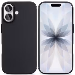 iPhone 17 Matt Svart Silikon Skal