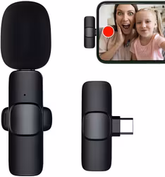 Trådlös mikrofon med brusreducering USB C