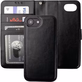 Magnetiskt Plånboksfodral iPhone 16E– med kortplatser & RFID-skydd