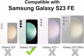 Samsung S23 FE Matt Svart Skal