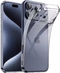 iPhone 17 Pro Max Transparent TPU Skal – Extra Kameraskydd