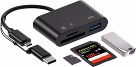 USB-C Kortläsare & USB Hub – SD / microSD / USB 3.0