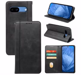 Google Pixel 10a Plånboksfodral – Svart