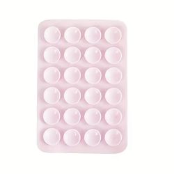Sugkopp Silikon Självhäftande Telefonfäste - Ljus Rosa