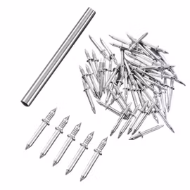 Dubbelhuvade Spikar med Adapter – 100-pack
