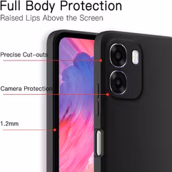 Oppo A6X 5G Matt Svart Skal – Slimmat Skydd & Perfekt Passform