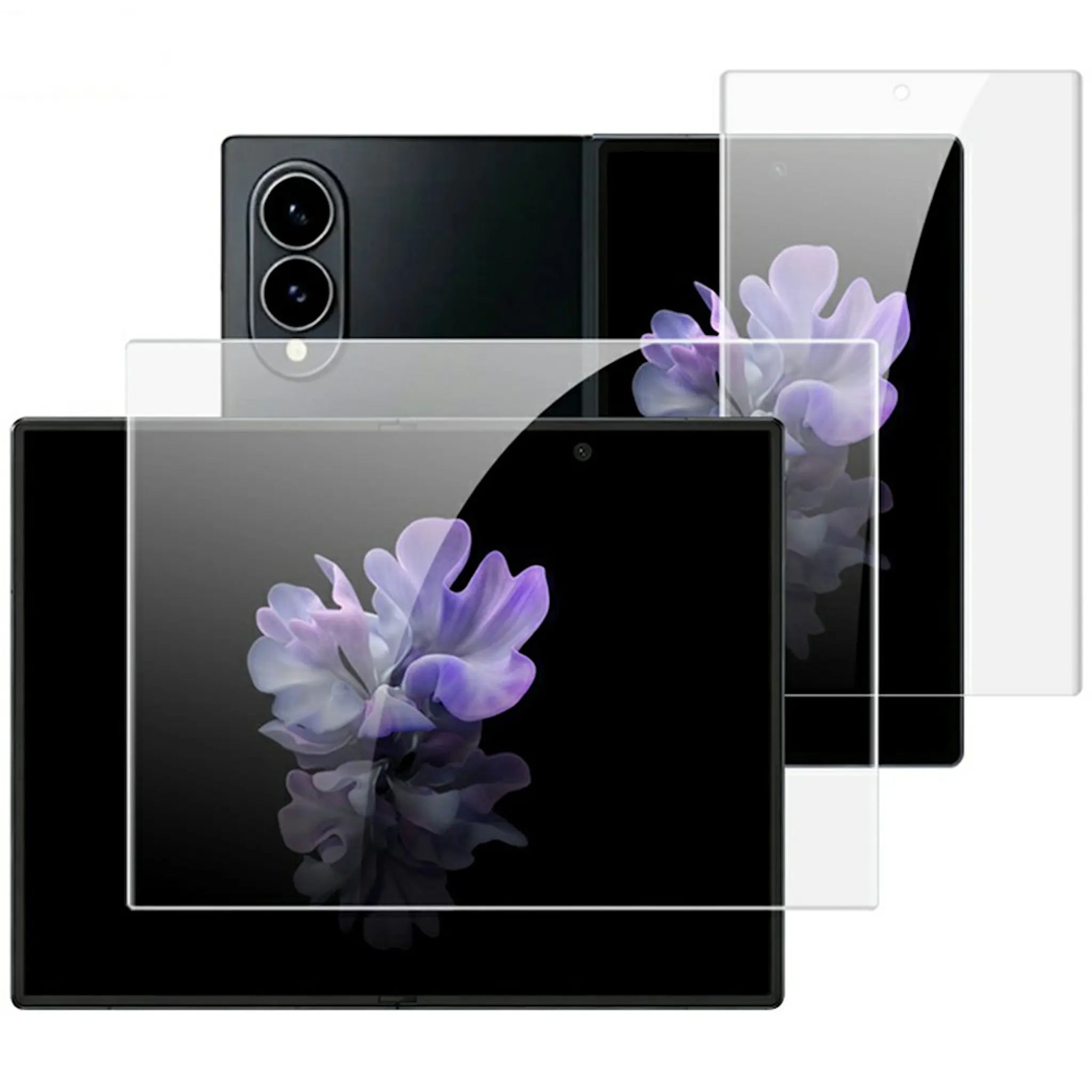 2-Pack Samsung Galaxy Z Fold 8 Skärmskydd HydroGel Film - 3 Delar