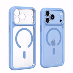iPhone 18 Pro MagSafe Skal – Slimmat, Stötsäkert & Kameraskydd (Ljusblå)