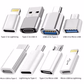 USB Adapter – USB-C, Lightning, USB-A & Micro-USB | Flera Modeller
