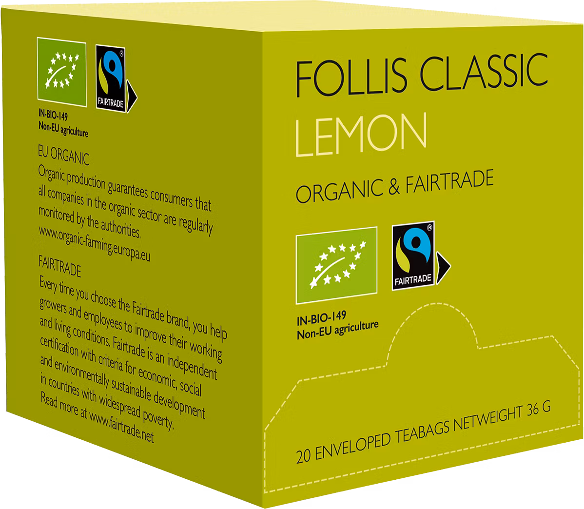 Follis Classic Green Lemon Tea, 20 påsar