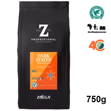Zoégas Dark Zenith Hela Bönor 8x750g