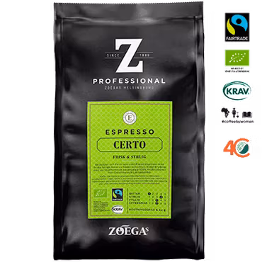 Zoégas Espresso Certo Hela Bönor 8x500g