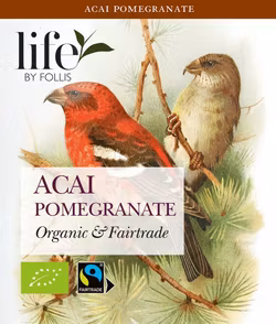 Acai granatäpple, Rooibos, Life by Follis Eko Fairtrade, 6 x20 påsar