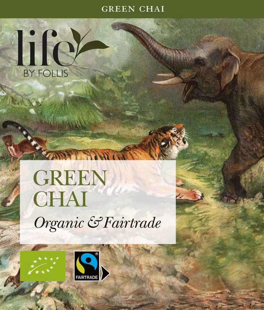 Chai, Grönt te, Life by Follis Eko Fairtrade, 6 x20 påsar