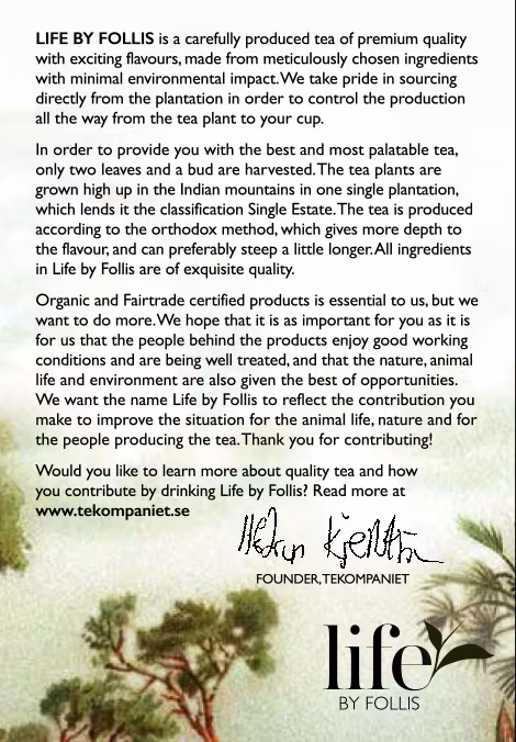 Chai, Vitt & grönt te, Life by Follis Eko Fairtrade, 6 x20 påsar