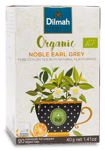 Earl Grey, Svart te, Dilmah Organic, 20 påsar