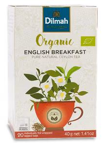 English Breakfast, Svart te, Dilmah Organic, 20 påsar