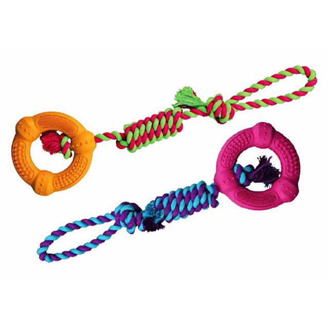 Trixie, DentaFun, ring på rep, 12/41cm