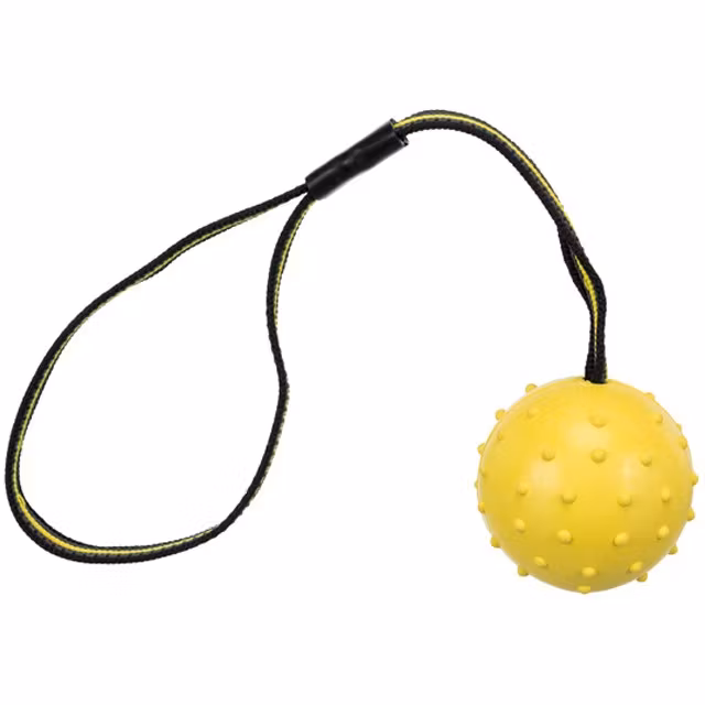 Trixie, sporting boll på nylonband, naturgummi, 6/35 cm