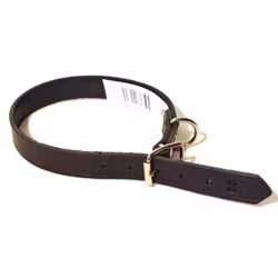 Alac, läderhalsband, brun