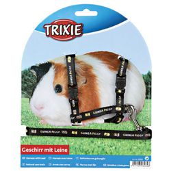 Trixie, marsvinsele m. motiv, svart