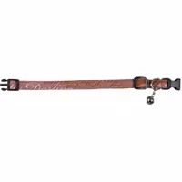 Trixie, katthalsband i nylon, big size, brun