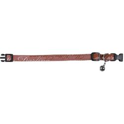 Trixie, katthalsband i nylon, big size, brun