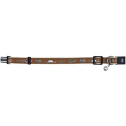 Trixie, katthalsband m. katter, one size, brun