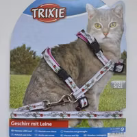 Trixie, kattsele m. koppel, 26-45cm