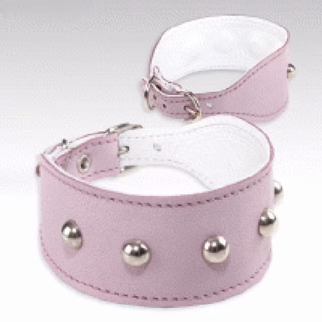 Jokke, Chihu-halsband m. dekoration, rosa
