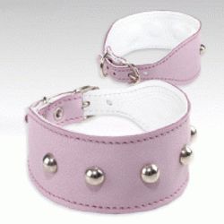 Jokke, Chihu-halsband m. dekoration, rosa