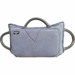 Julius K9, kampkudde m. 3-handtag, läder, svart