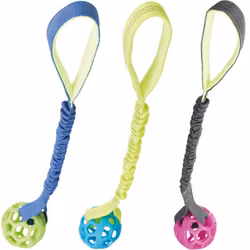 Trixie, bungee tugger m. boll, 9/48cm