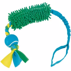 Bungee Tugger med tennisboll, polyester, 85 cm
